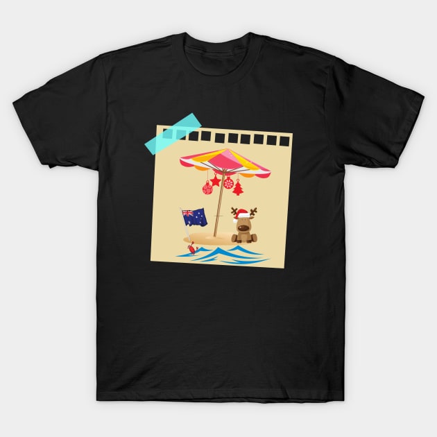 Beach Reindeer T-Shirt by Artisan